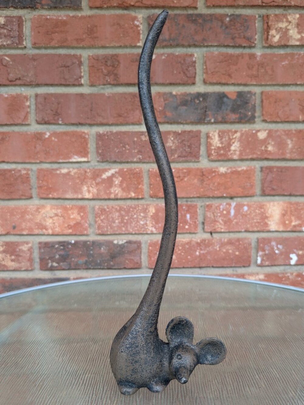 Hampton Nautical Mouse Cast Iron Paper Towel Holder 12"